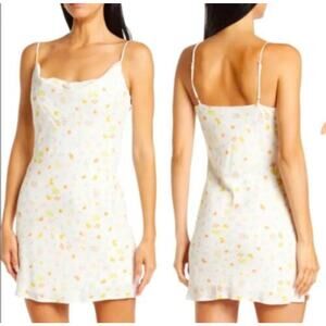 Elodie Slip Dress Novelty Pattern Adjustable Spaghetti Strap Multicolor W M NWT